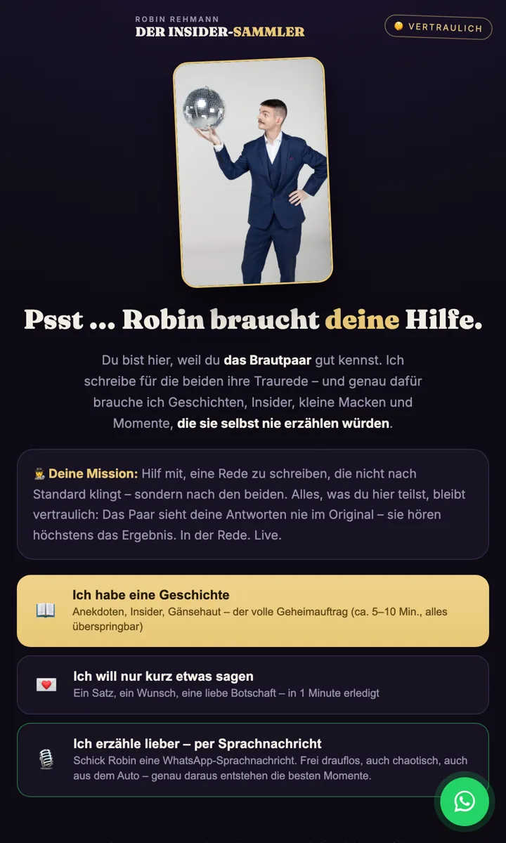 Startseite des Insider-Sammlers für Familie und Freunde